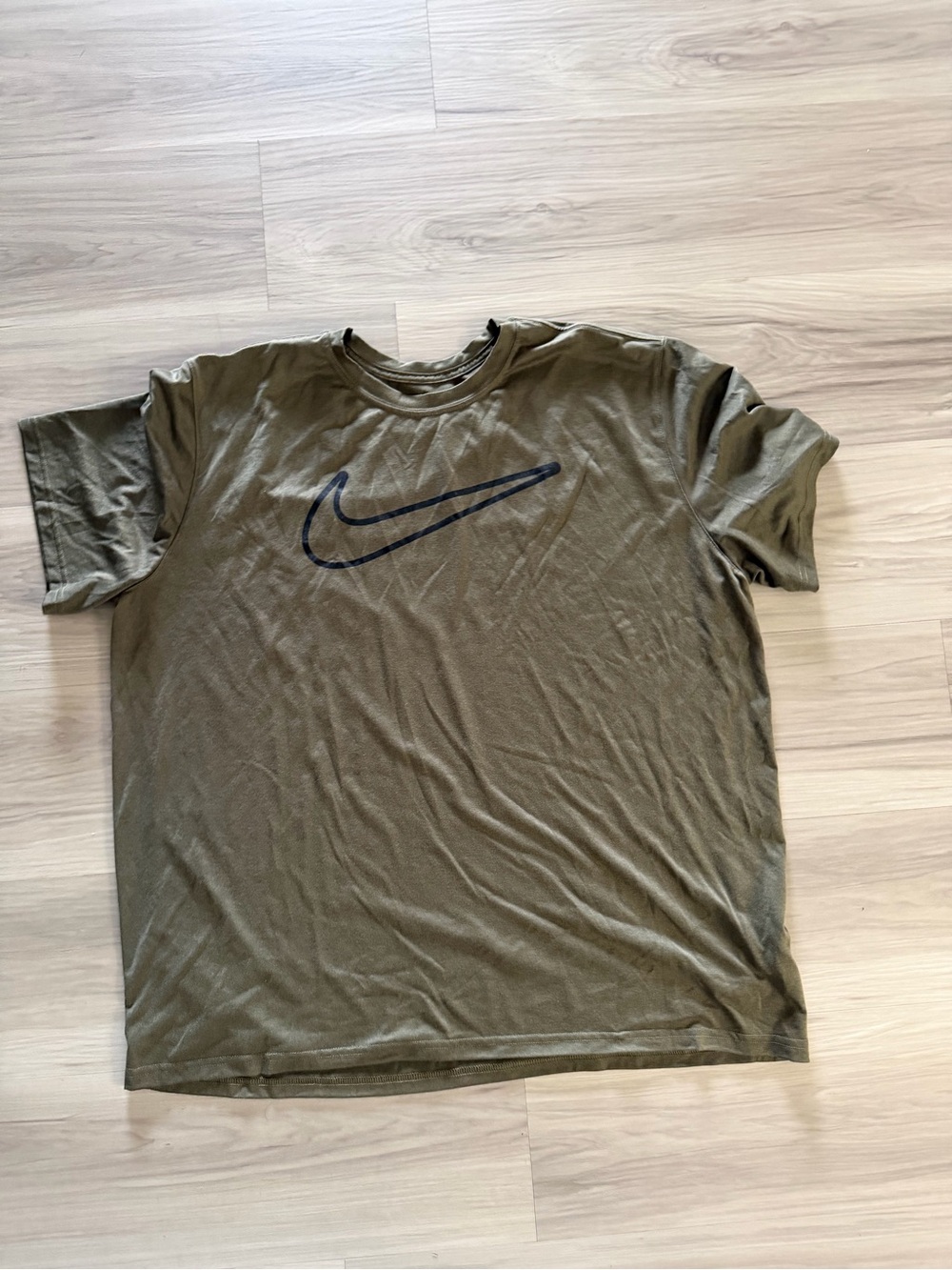Nike Olive Green Short Sleeve Swoosh Tee